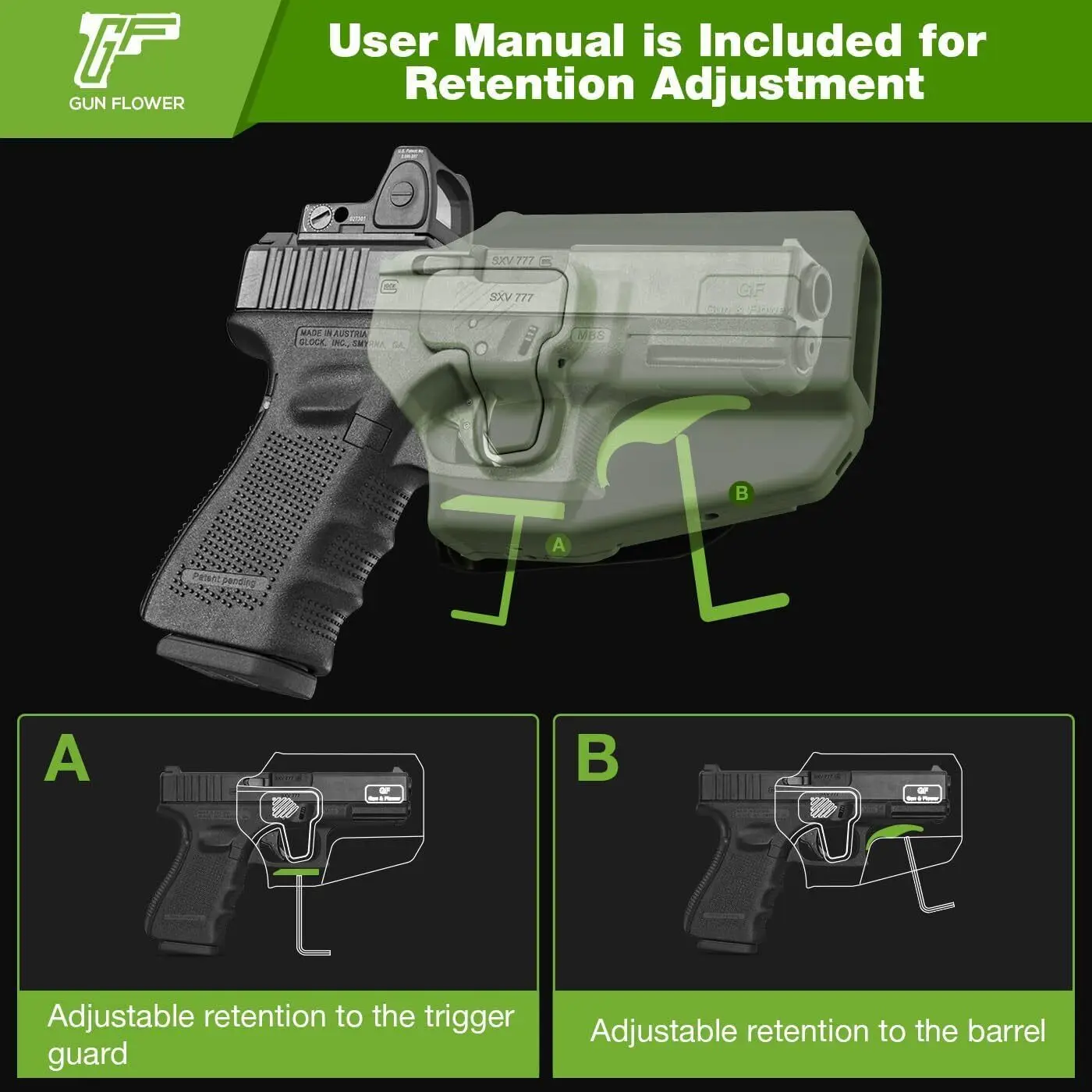 Imagem -04 - Coldre Universal de Owb Beretta Apto cz Glock Eaa Iwi hk Foguete Springfield Touro