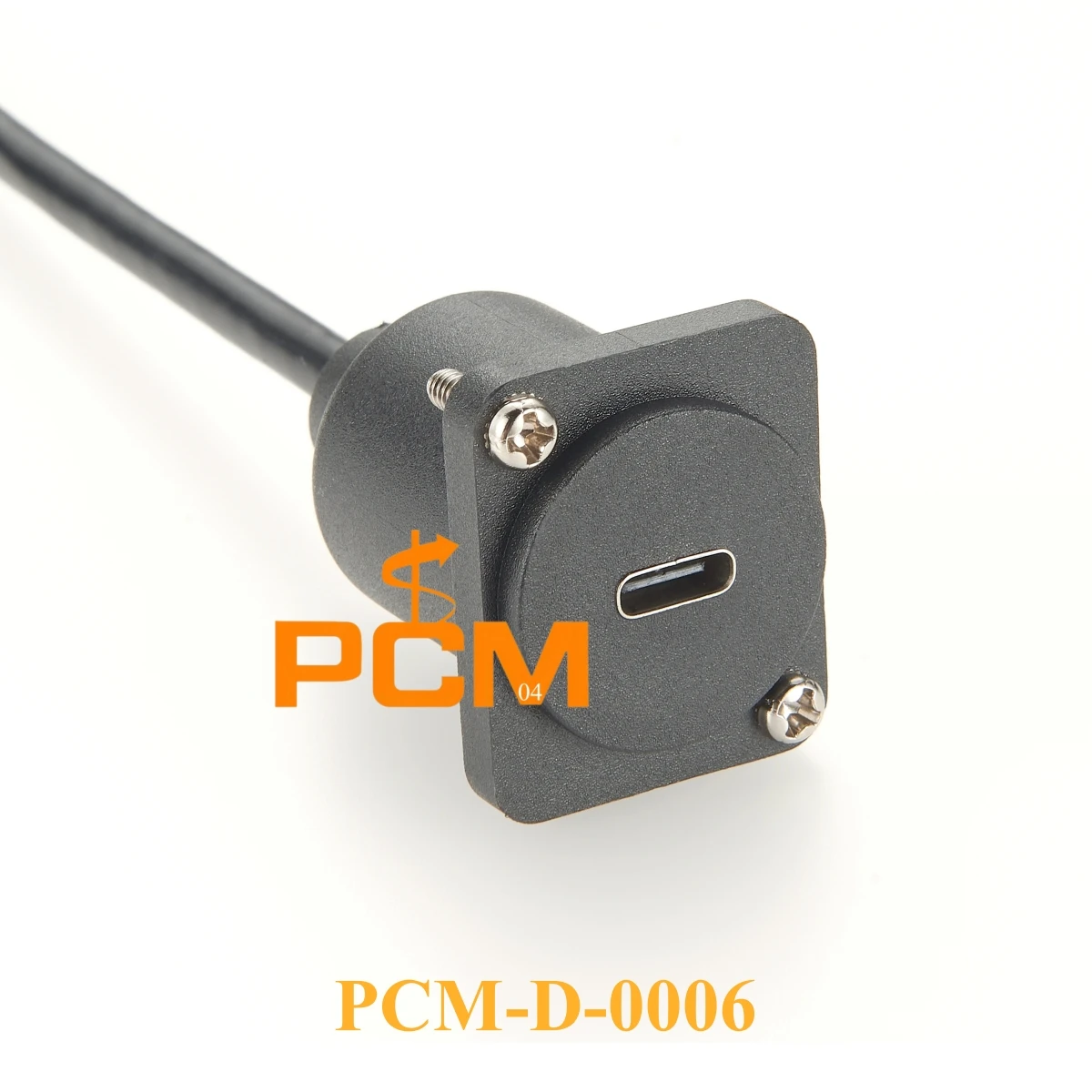 USB3.1 type-C female to male flange mount cable compatible with cliff D series connector,10Gbps,0.6M,0.9M