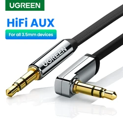 UGREEN-Aux 케이블 스피커 케이블 3.5mm 오디오 케이블 자동차 헤드폰 오디오 3.5mm 잭 스피커 삼성 샤오미, Samsung Xiaomi Cable Aux 3.5mm