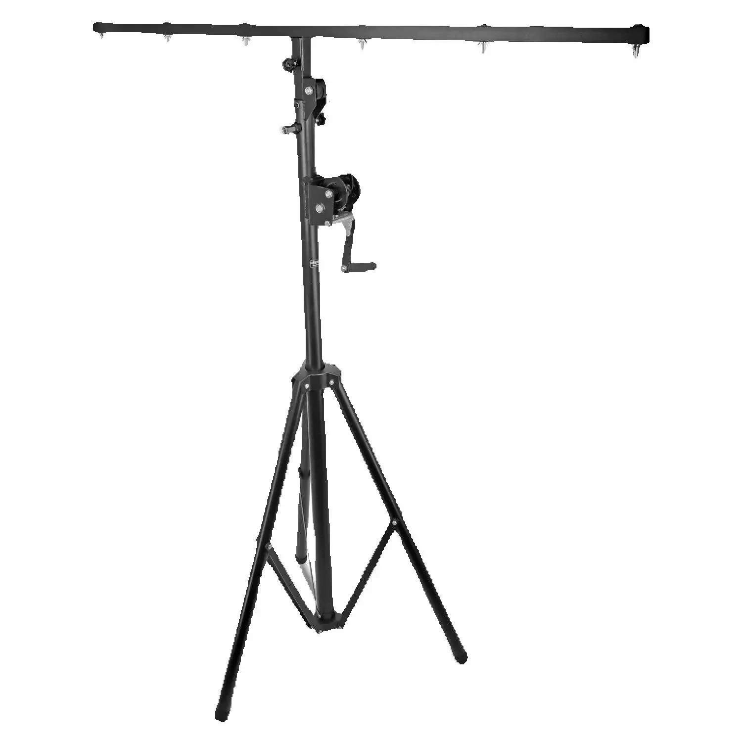 

5 Core DJ Light Stand Stage Lighting Truss System Hand Crank Heavy Duty Adjustable T bar Mount Tripod LS 120 CRANK