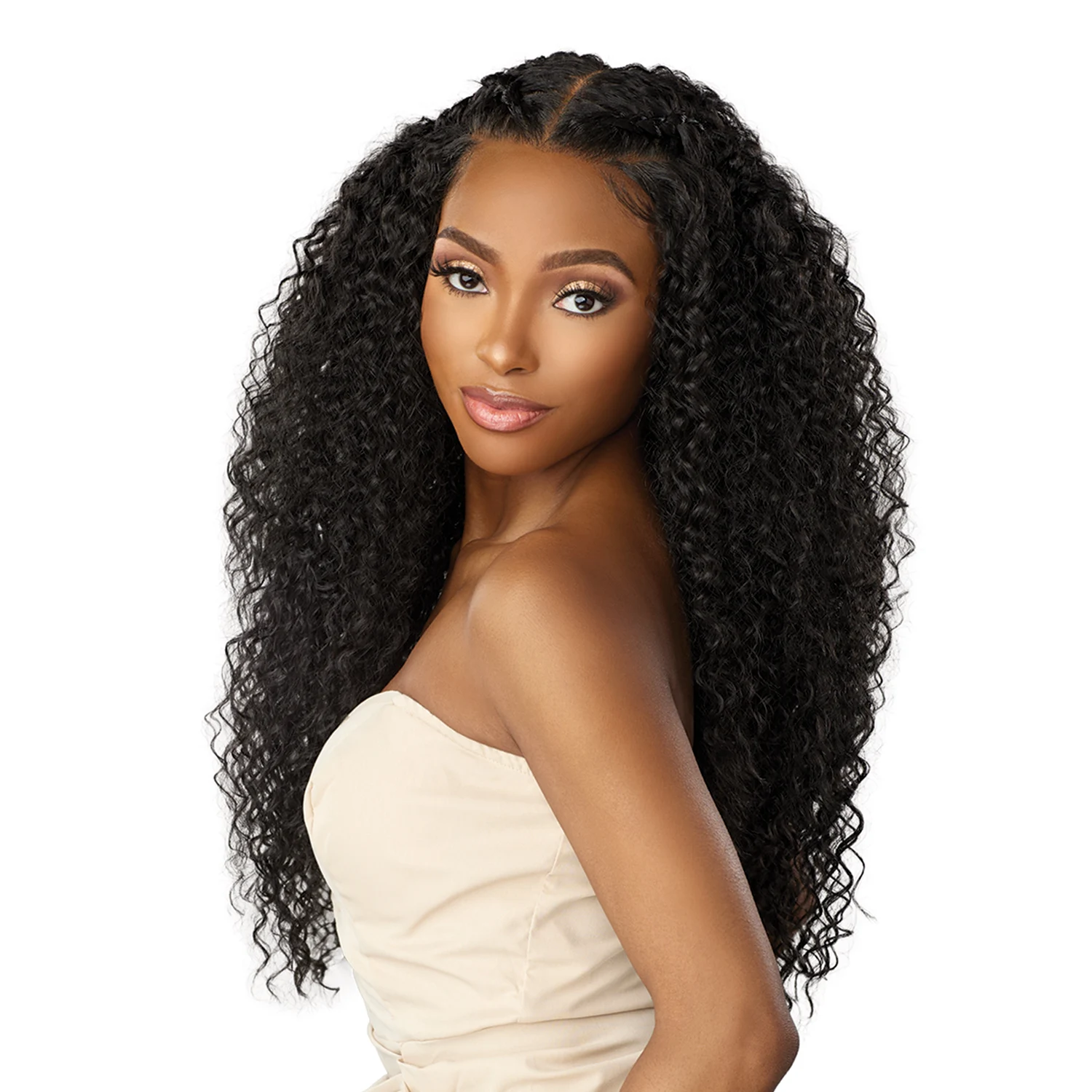 Sensationnel HD الدانتيل الجبهة شعر مستعار اصطناعي سحابة 9 ما الدانتيل غلويليس 13X6 أليينا - شعر طويل مجعد