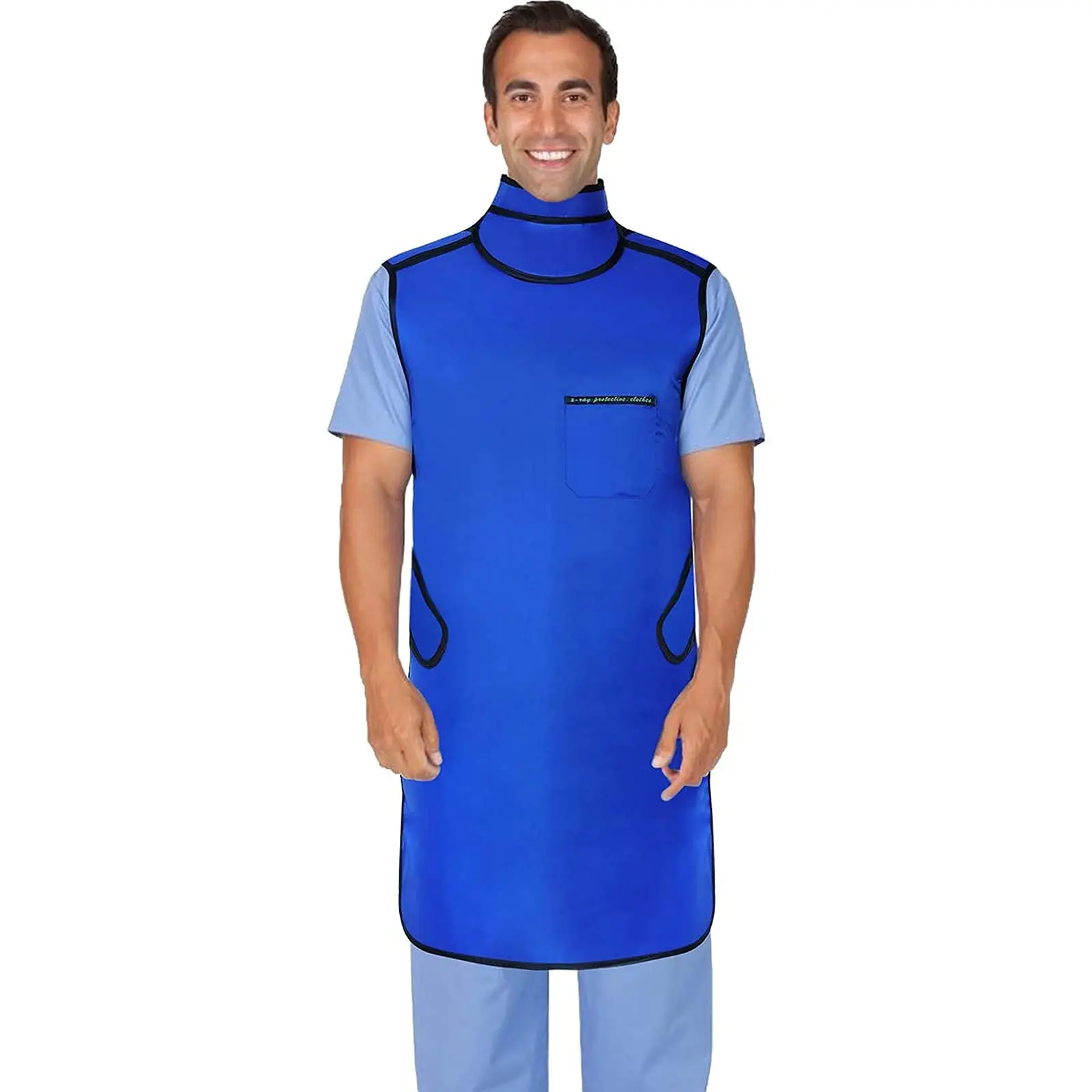 0.5mmPb X-Ray Apron with Thyroid Shield Collar Lightweight X-Ray Shield Apron Dental Lead Apron