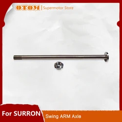 OTOM Motorcycle Rear Fork Mid.Shaft Swing Arm Axle With Nut Screw Original For SURRON Light Bee X S Electric Off-road Dirt Bikes