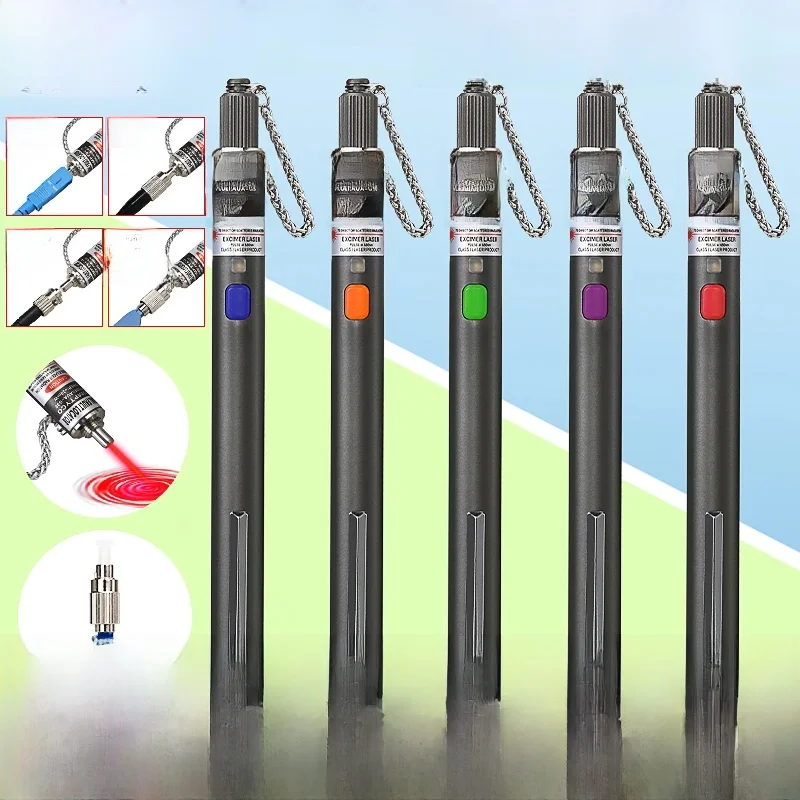 FTTH Fiber Optic Tester Pen Type Red Optical Fiber Light Visual Fault Locator Optical Cable Tester 5-50MW VFL