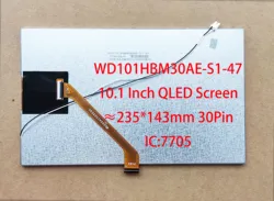 10.1 Inch QLED LCD WD101HBM30AE-S1-47 IC-7705 30pin 235*143mm 720*1280 For Radio Compatible with TEYES CC3
