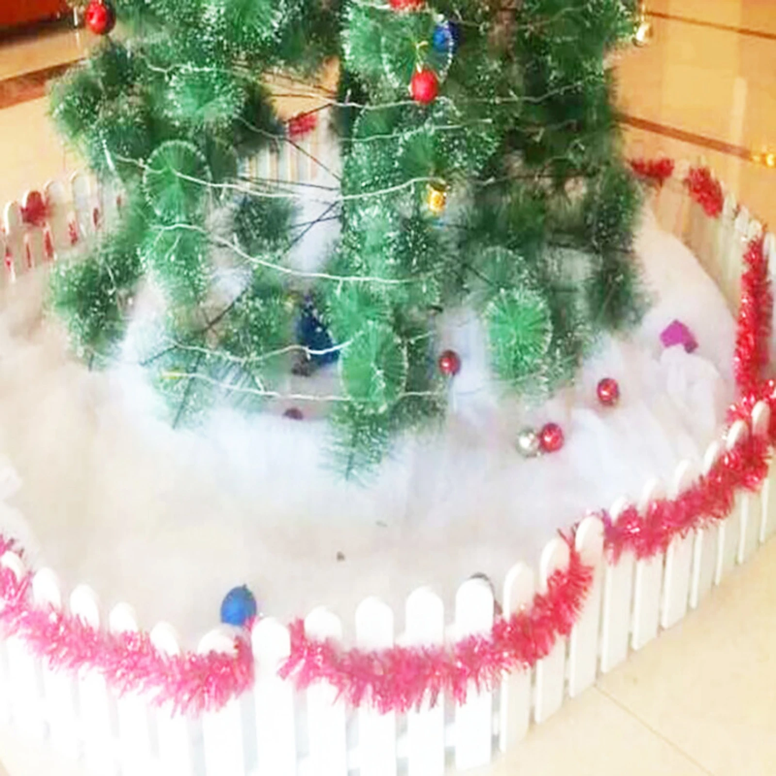 عيد الميلاد بطانية الثلج عيد الميلاد الشتاء بطانيات الثلج الاصطناعية سميكة لفات ورقة الثلج القطنية لمهرجان ديكور ذاتي الصنع