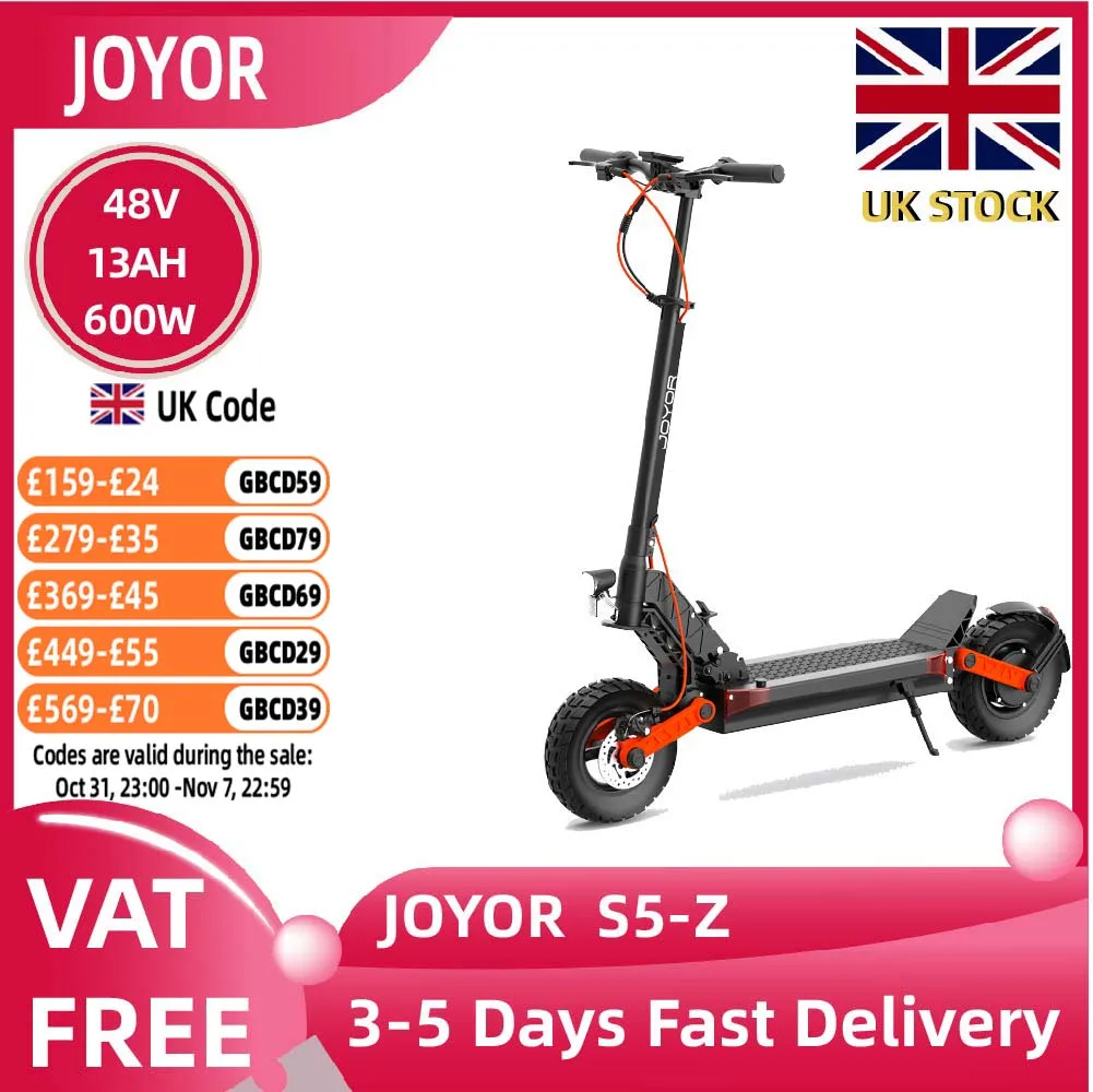 Joyor S5-Z Adult E-scooter 48V 13Ah Urban commuting electric scooter 600W ultra-high power foldable Escooter