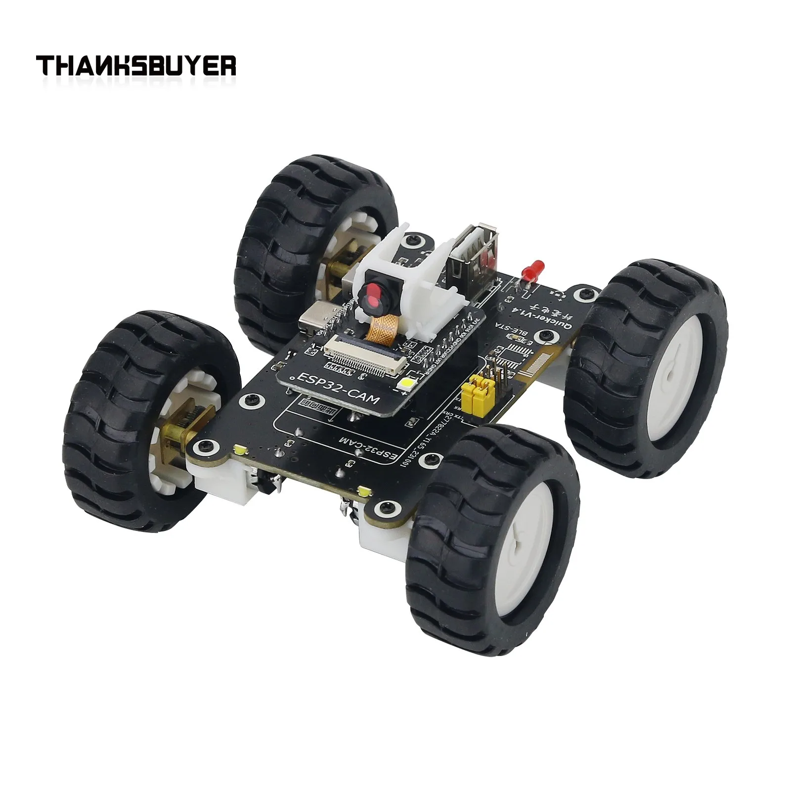 WiFi Robot Car with Camera Open Source ESP32 for Arduino Programming Quicker Android APP or Webpage Control DIY