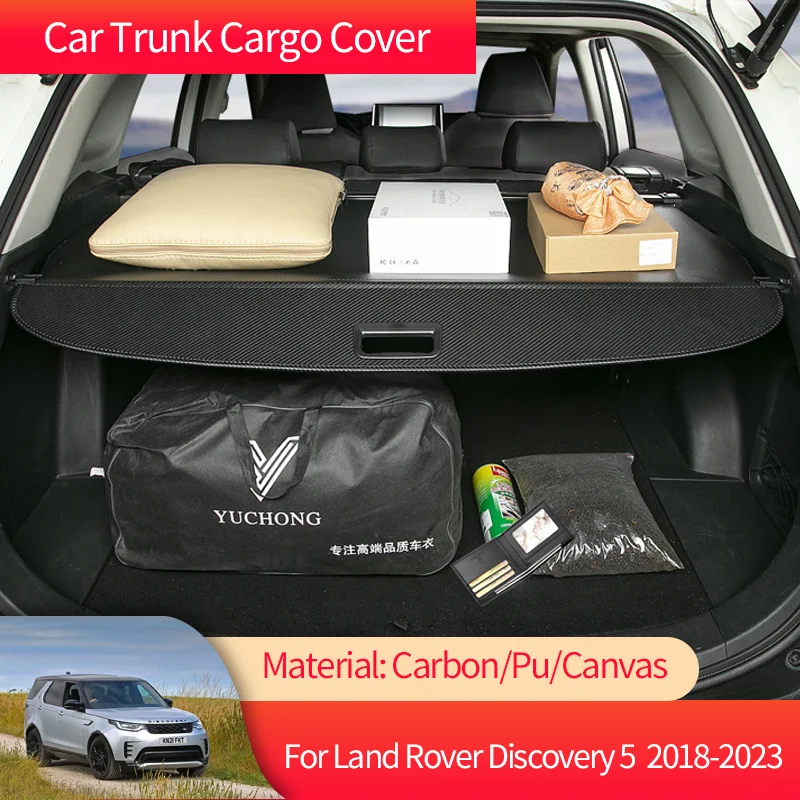 

for Land Rover Discovery5 5 L462 2022 2018~2023 Car Trunk Cargo Cover Luggage Storage Rear Boot Tray Security Shielding Shade