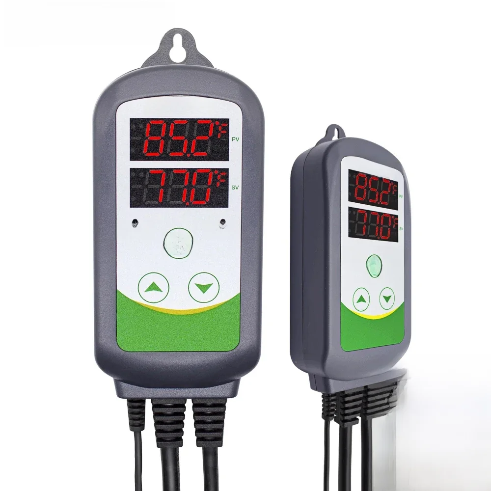 INKBIRD ITC-308 Cyfrowy regulator temperatury Termostat wylotowy Ogrzewanie i chłodzenie, Carboy, Fermenter, Temperatura w terrarium szklarniowym. — zdjęcie 2
