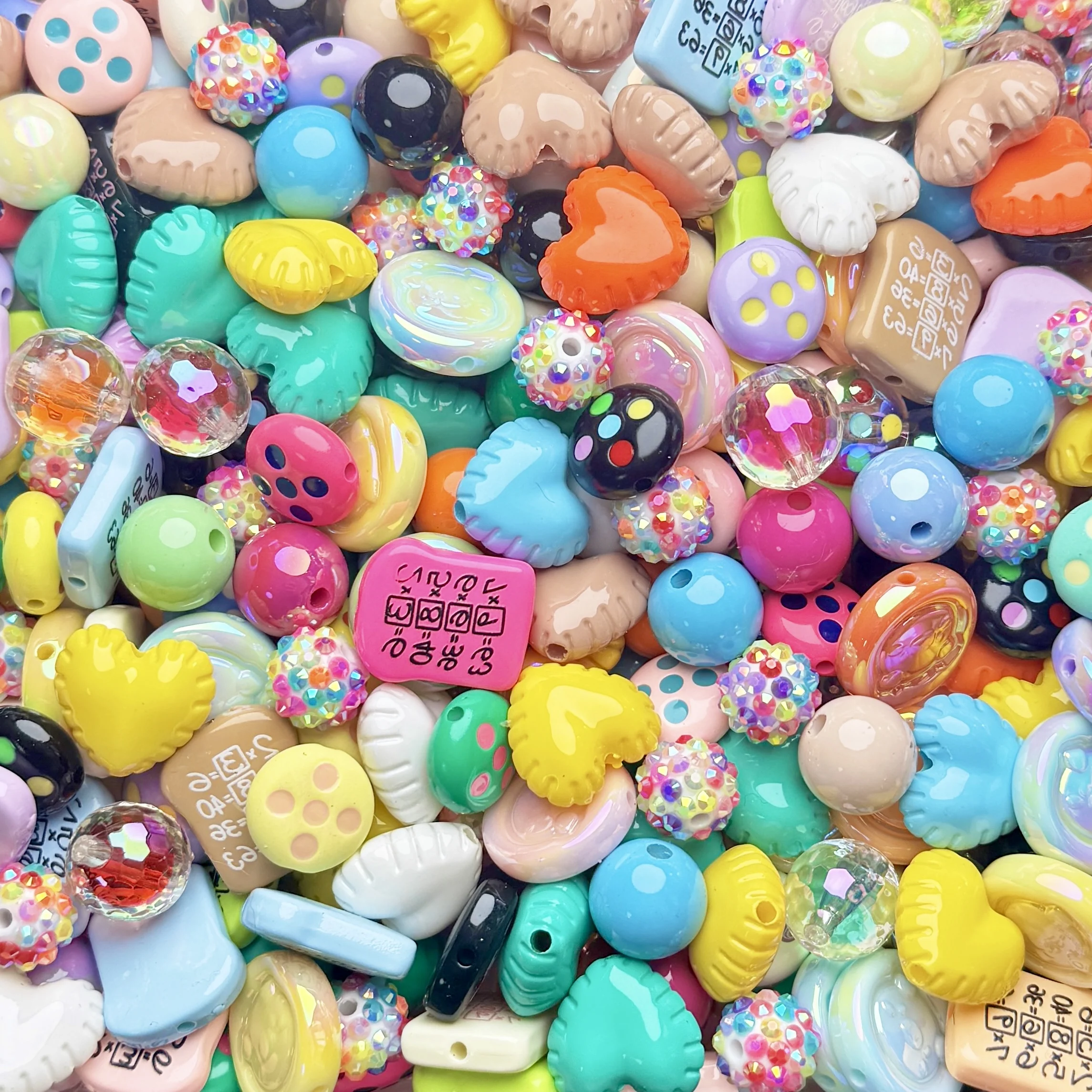 

Rainbow Garden Coloful Mix Beads Collection for Jewelry Making DIY Craft Decoration Phone Charm Beads Kit Beaded Pen Accessories