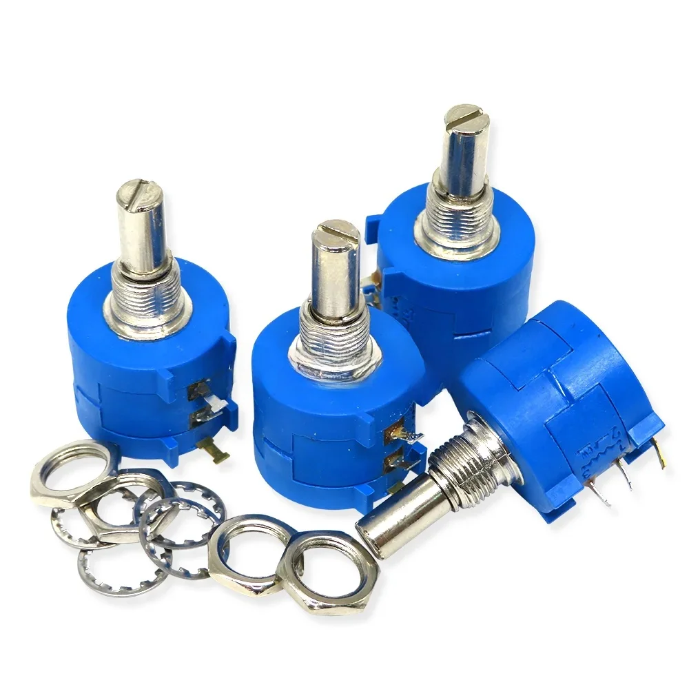 1 SZTUK Potencjometr regulowany rezystor serii 3590S 1K 2K 5K 10K 20K 50K 100K ohm 3590 102 202 502 103 3590S-2 — zdjęcie 2