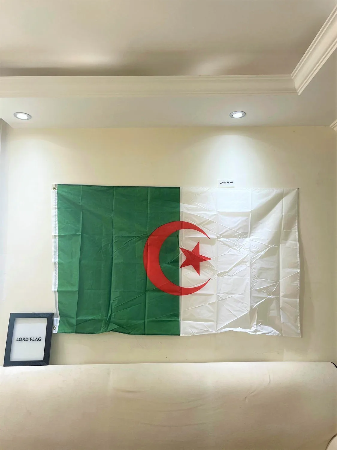 High Quality ALG Algeria Flag 90X150cm Hanging Polyester Vivid Color and UV Fade Resisitant-Algerian National Flag