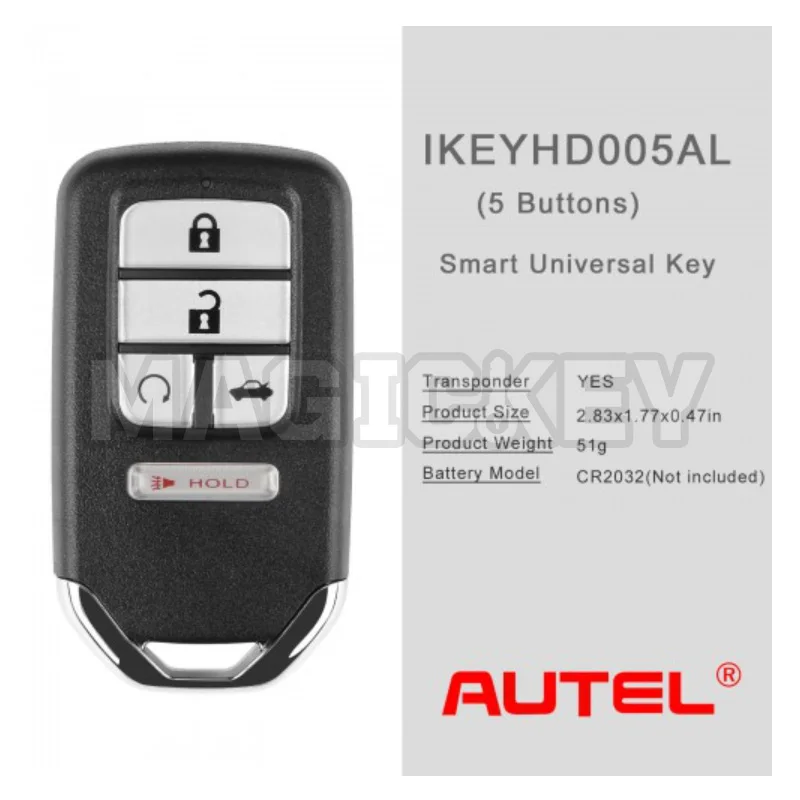 1PCS Autel Premium Type Universal Smart Key IKEYHD004AL IKEYHD004BL IKEYHD005AL For KM100 IM508 IM608 For Honda view 3