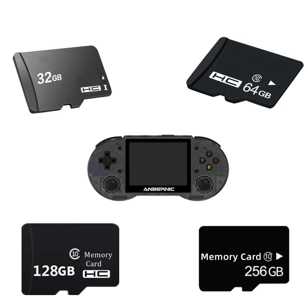 Scheda di memoria di gioco 32g 64g 128g 256g per Console di gioco Open Source RG353P con 40,000 + giochi gratuiti 30 + Eumulators