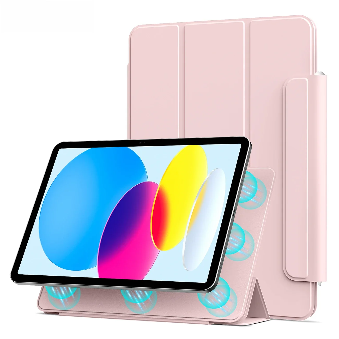 ZOYU Magnetyczne etui z dzielonym etui na tablet iPad 10 Air 11 13 Pro 13 mini6 dla iPad Air 4/5th Pro 11/12.9 2021 cali Etui z klamrą magnetyczną — zdjęcie 2