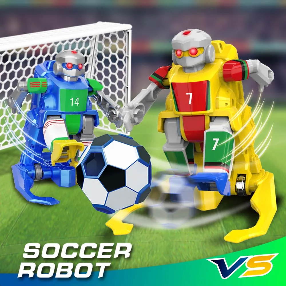 2,4G 2-Spieler RC Fußball-Roboter-Kampfspielzeug mit LED-Licht, intelligenter Fußball-Kampf-Fernsteuerungsroboter für Jungen, Kinder, Weihnachtsgeschenke