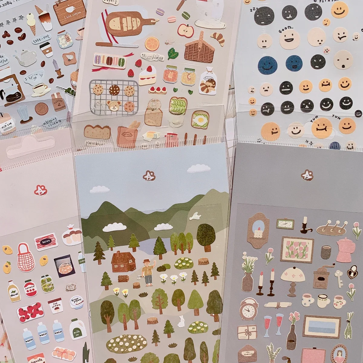Naklejki z kolekcji Suatelier (koreańska marka) do vlogów o codziennym żywieniu, DIY, scrapbookingu, pamiętników podróżniczych, artykuły papiernicze. — zdjęcie 2