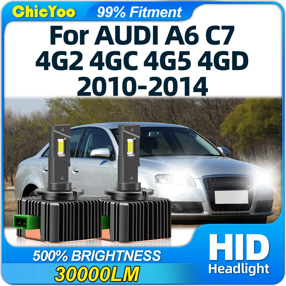 

LED Headlight 30000LM Canbus No Error Xenon HID Lamps 12V Plug&Play For AUDI A6 C7 4G2 4GC 4G5 4GD 2010 2011 2012 2013 2014