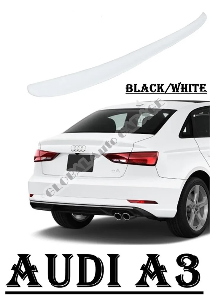 Pour AUDI A3 Spoiler 2003-2021 Auto accessoire universel Spoilers antenne de voiture pour voiture style seuil Diffüser garde-boue pare-chocs arrière