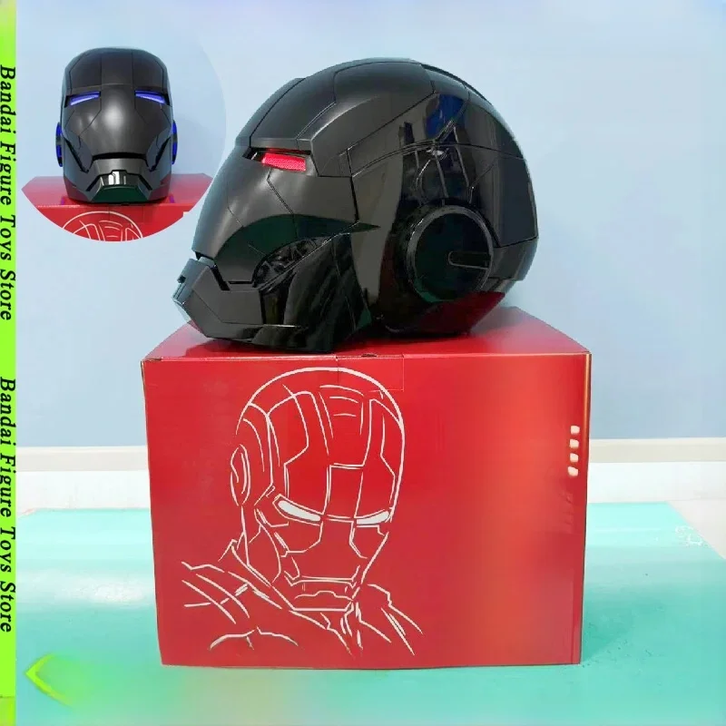 Nieuwe Zwarte Mk5 Iron Man Helm De Avengers 1/1 Draagbare Helm Transformeerbare Spraakgestuurde Elektrische Collectie Decoratie Gift - afbeelding 2