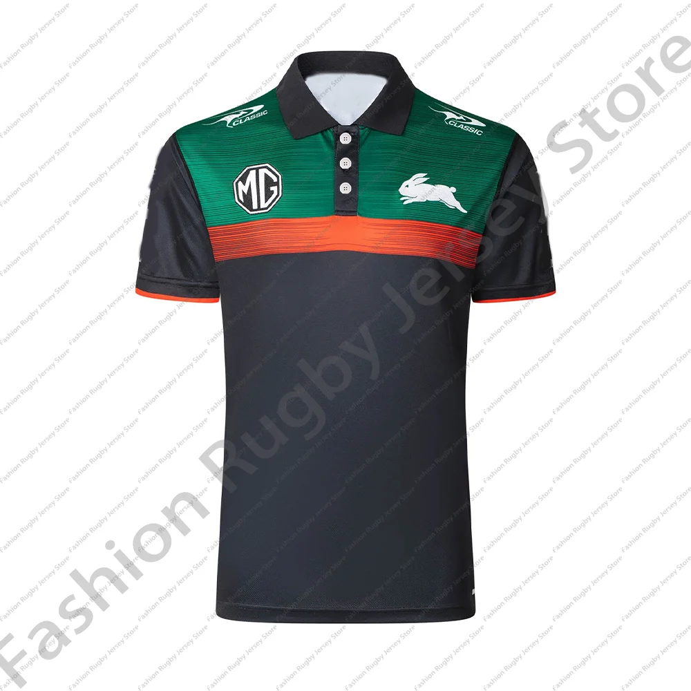 Rugby Jersey Clothes Player Men Kids Children Train Polo T Shirt Team Girls Mens Tee Teenager Home Top South Sydney Rabbitohs