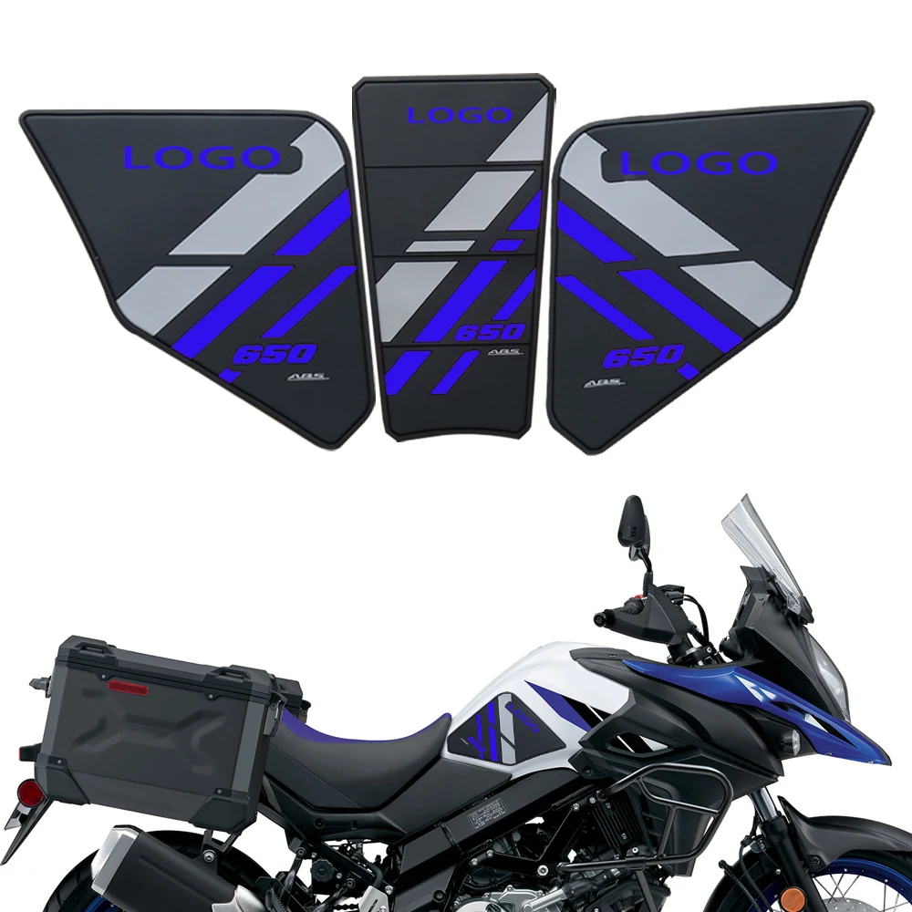 For SUZUKI V-STROM 650/XT VSTROM 650 DL650 2024 Motorcycle Side Fuel Tank Pads Protector Stickers Decal Gas Knee Grip Traction