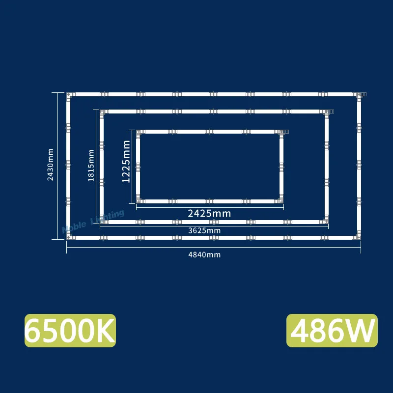 Zeshoekige LED-verlichting 6500K Daglicht Honingraat Plafondlamp Hoog Helder voor Garage Werkplaats Auto Detail Studio Home Gym Verlichting