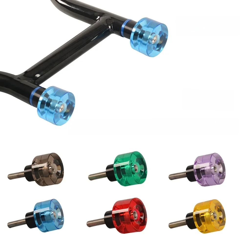 Kleuren 58 mm Performance Guard Wheelie Wheels Crash Bar End Cap voor Crash Bar Guard Engine Protect Bars - afbeelding 2