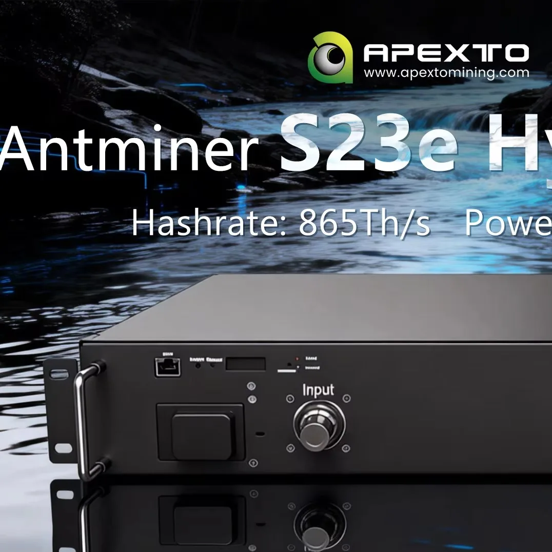 

Bitmain Antminer S23e Hyd 865T с гидроохлаждением, майнер S23e U2H SHA256 для BTC, BCH, BSV, S23e Hydro