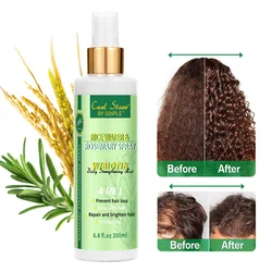 Goiple Rice Water and Rosemary Spray for Strengthening Hair Essential Oils Infused with Biotin Scalp Treatment Mist for Damaged