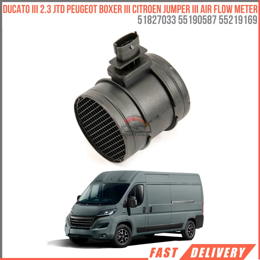 

FOR DUCATO III 2.3 JTD PEUGEOT BOXER III CITROEN JUMPER III AIR FLOW METER 51827033 55190587 55219169 AFFORDABLE PRICE