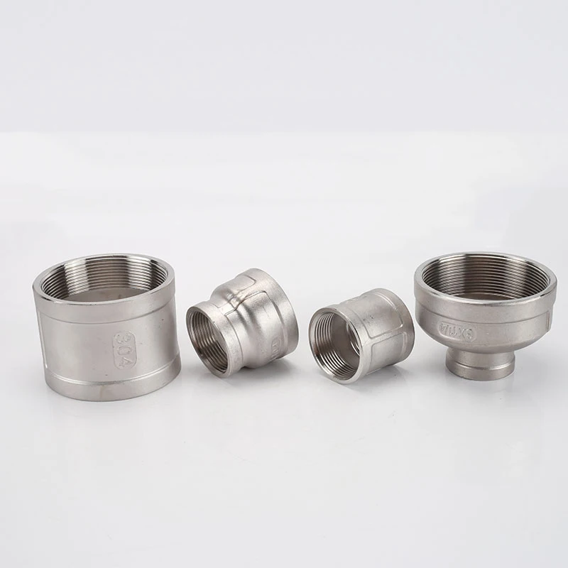 

1/2" 3/4" 1" 1-1/4" 1-1/2" 2" 2-1/2" 3"4" BSP Female To Female Thread Reducer 304 Stainless Steel Pipe Fitting Connector Adpater