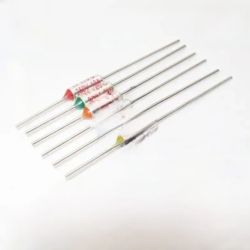 Fusible thermique TF RY 10A 15A 250V, température 65C 73C75C 85C 100C 110C 120C 130C 152C 165C 172C 185C 192C 200C 216C 240C 280C 300C