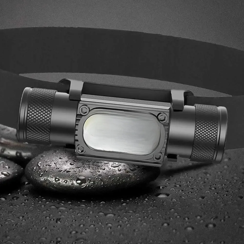 Mini reflektor LED 1920 lm biały 7000-8000 K latarka użyj 18650 akumulatorowa latarka czołowa z pamięcią typu C USB lampa czołowa latarka — 2