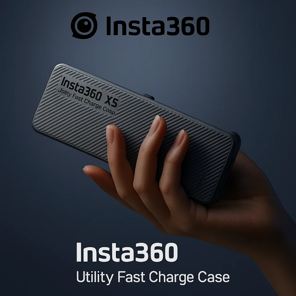 

Оригинальный универсальный чехол для быстрой зарядки Insta360 X5 | Портативное зарядное устройство-концентратор с хранилищем для 3 батарей и 3 SD-карт