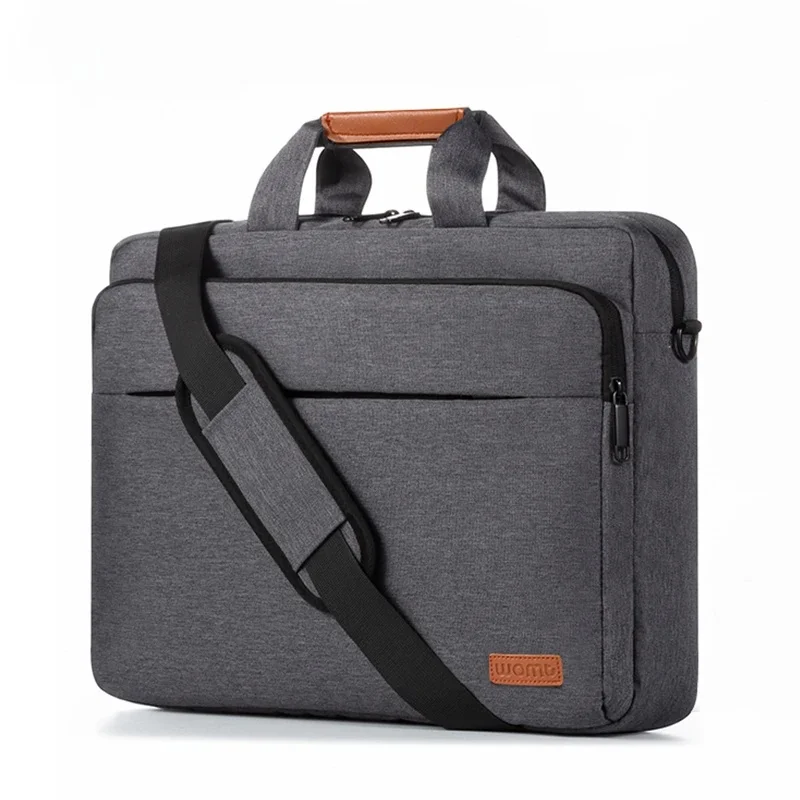 Torba na laptopa 15,6 cala torebka listonoszka na ramię dla mężczyzn szkoła biznesowa podróżna teczka do pracy dla MacBook Lenovo Acer Asus Dell — zdjęcie produktu 7