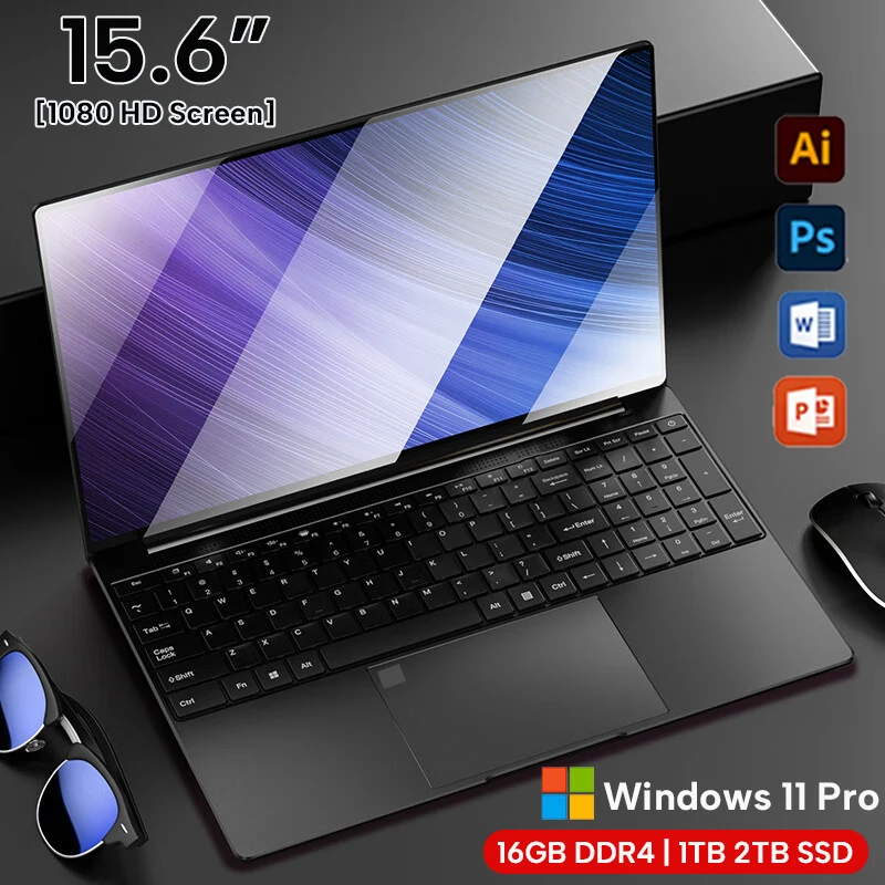 15.6 "system Windows 11 z podświetleniem Intel Core laptopa i7 6500U komputer komputer dla graczy odblokowania linii papilarnych notebooka do nauki laptopy do gier