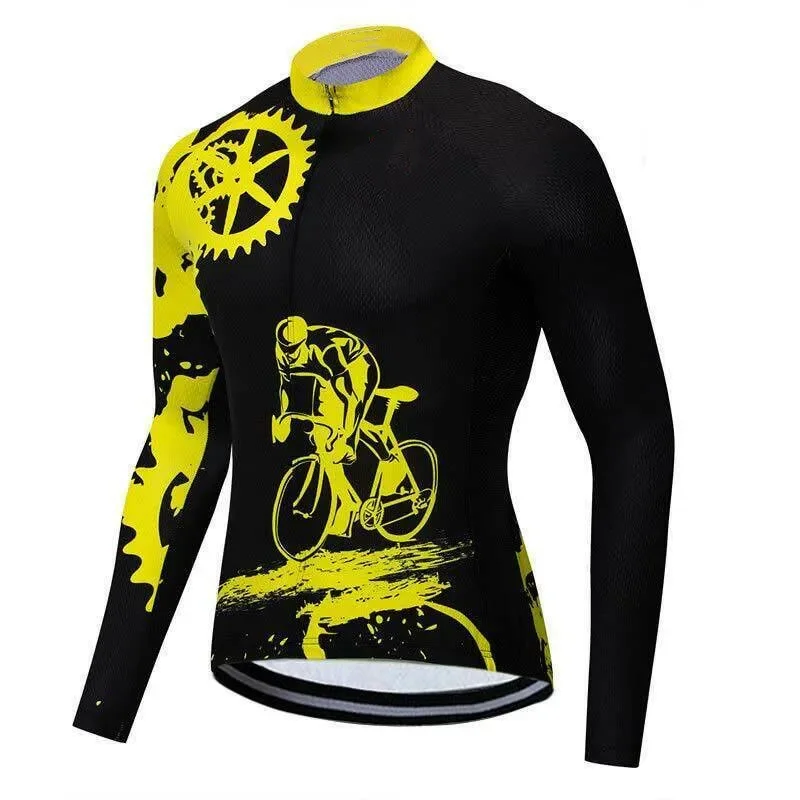 AliExpress Sun Protection MTB Clothes 2022 New Design Cycling Jersey Long Sleeve Bicycle Shirts Tops For Men