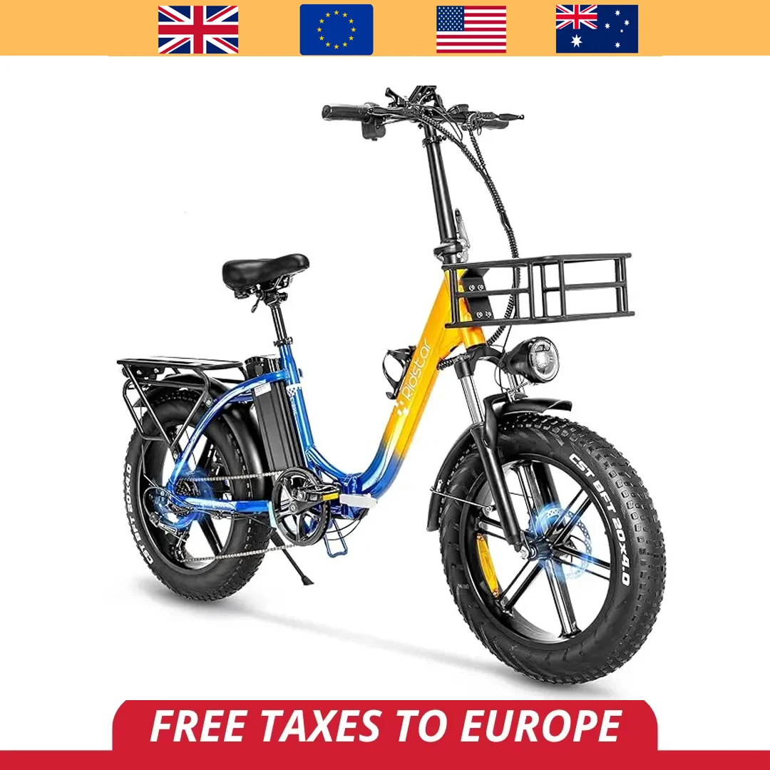 

MN20 Electric Bike 1000W Motor 48V 15AH Battery Electric Bicycle 20*4.0 Inch Fat Tire 7-Speed City Road Foldable E bike