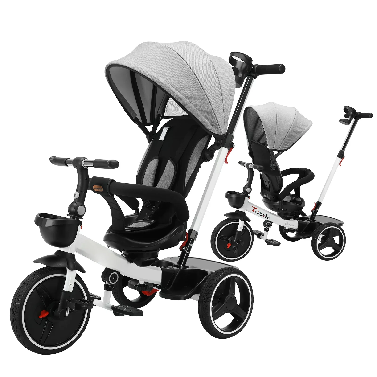 AliExpress YEALEO Ubravoo Baby Stroller Tricycle Ride Bike , 360 Degree Rotation Sitting & Lying,Celerity Disassembly