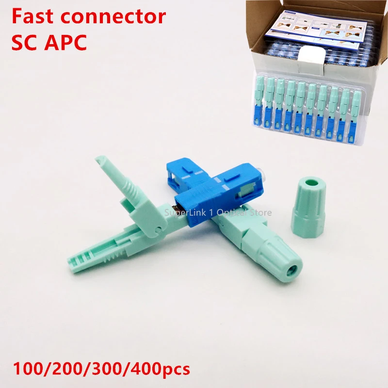 NEW Fast Connector sc upc fiber optic single-mode Cold Connector optical fiber connector Ftth tool SC UPC Free Shipping