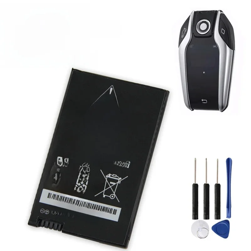 Wymienna bateria MKD35UP dla BMW 5 6 7 serii GT X3 X4 X5 X6 730 740 745 530L ładowalny samochód klucz LCD bateria 580mAh — zdjęcie produktu 7
