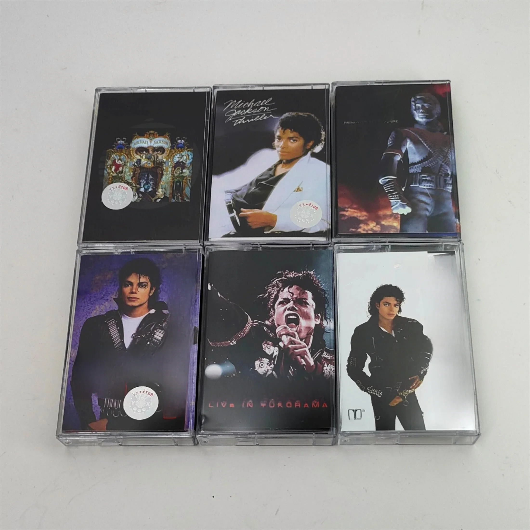 MJ Michael Jackson Muziek Tape Thriller Album Gevaarlijk Beat It Cassettes Cosplay Recorder Auto Walkman Soundtracks Box Collectie - afbeelding 2