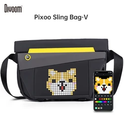 Divoom-Sac à bandoulière personnalisable, sac à dos de jeu brodé, sac haut-parleur Pixel Art, design tendance, sac messager étanche, cadeau, portabilité V