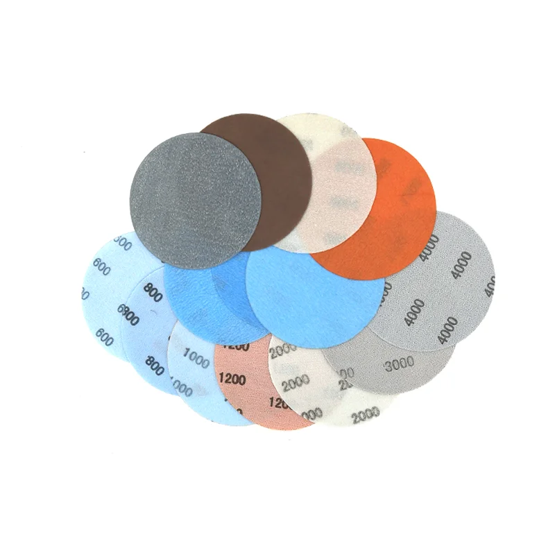 FV 필름 초미세 샌딩 디스크, 600-5000 그릿 습식 건식 사포, 125mm, 150mm