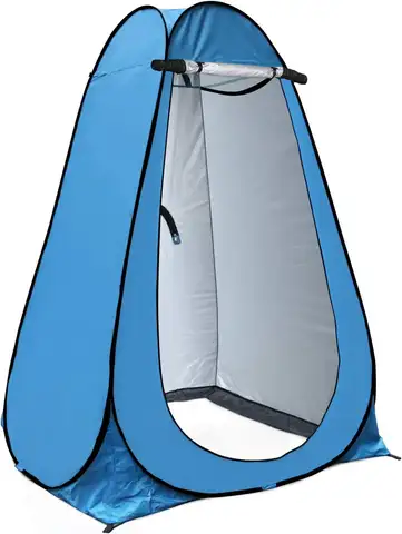 Blue  Pop Up Privacy Shower Tent