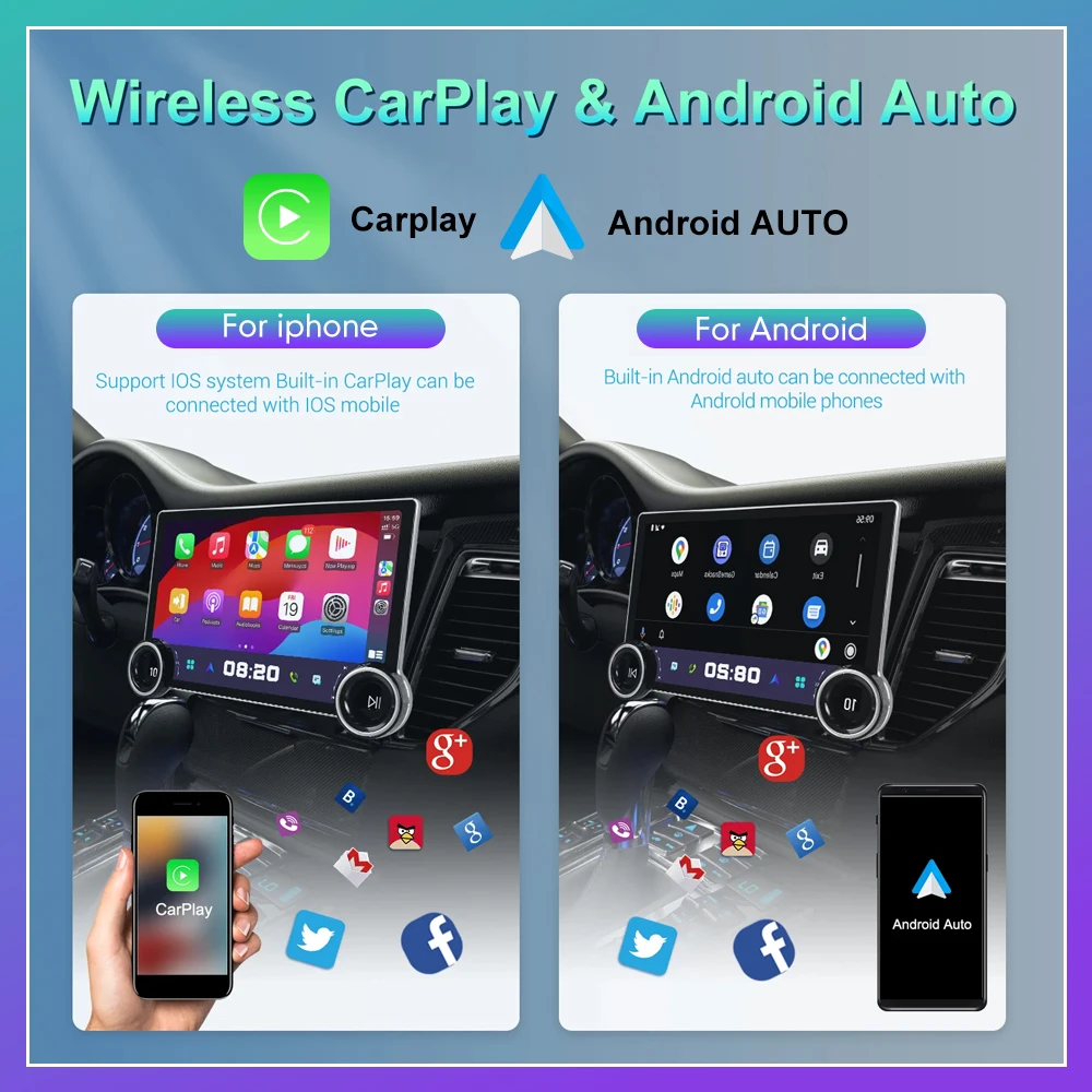 10.1/10.33/11.8 pollici Diamante 2K Android 2Din Autoradio Lettore multimediale Carplay Android Auto Wifi 4G Navigazione GPS Car Audio BT