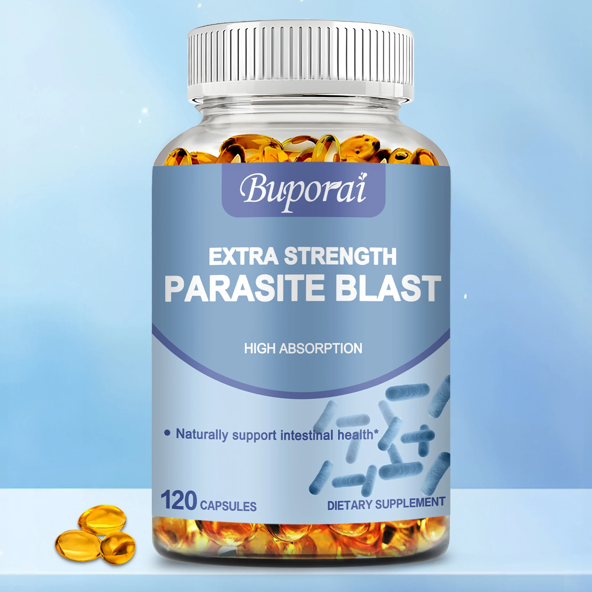 Parasite Blast Detox-Komplex-Parasiten beseitigen, den Darm reinigen und die Verdauung verbessern-120 Kapseln