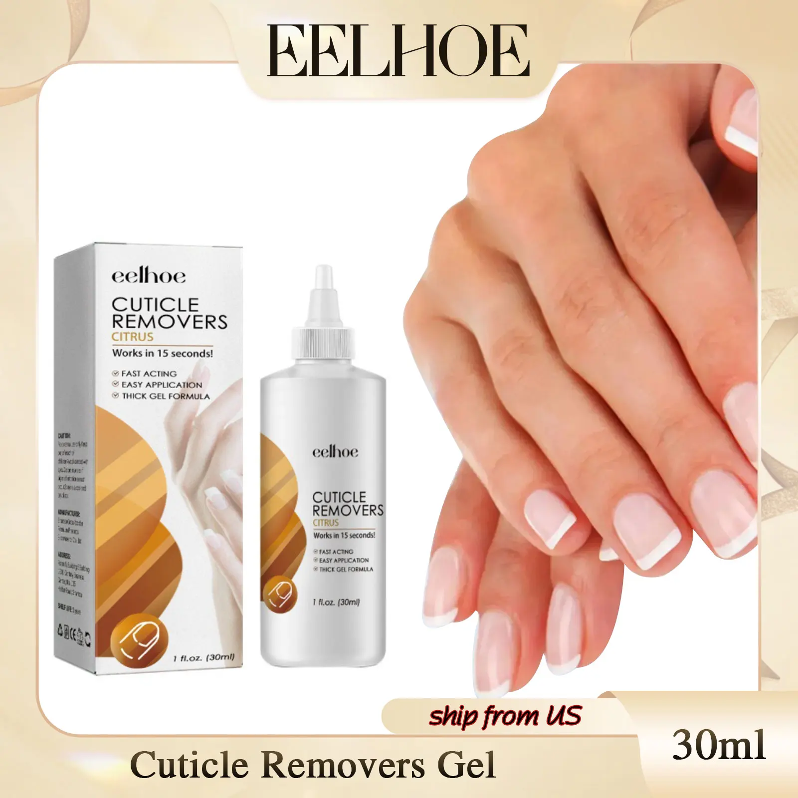 Cuticle Removal Gel Professional Cuticle Reduce Dead Skin Nail Growth Strengthen Exfolianting Gentle Effective Nail Softener Gel